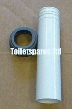 Roca Basic Compact short flush pipe and bung