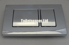 Tky Chrome coloured flush plate