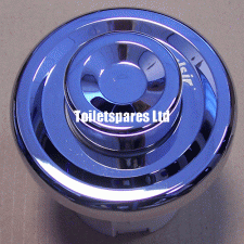 Chrome Raised Palm Push button (802335)